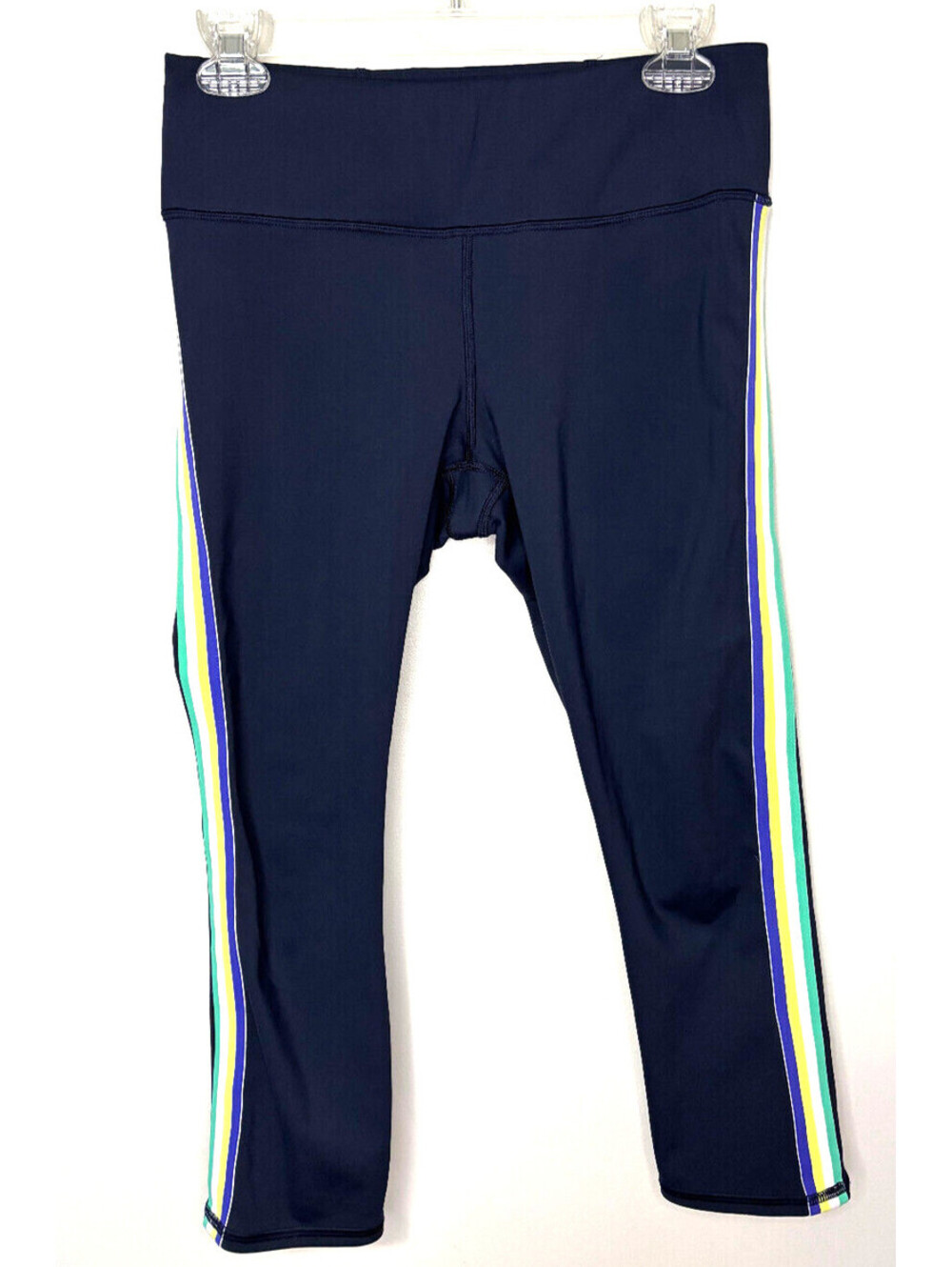 Athleta Contender Side Stripe Capri Side Small Yoga Activewear